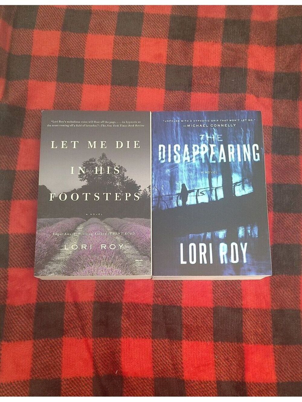 Lori Roy 2 Book Lot Let Me Die in His Footsteps The Disappearing Mysteries
